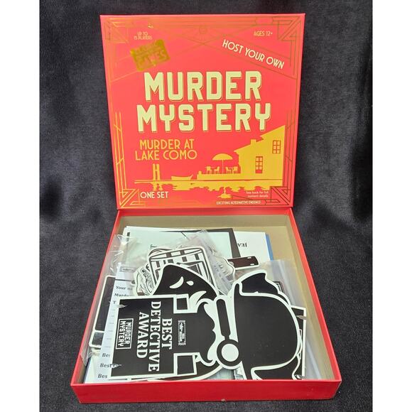 Host Your Own Murder Mystery Game Lake Como & Space Station Sets - Picture 3 of 6